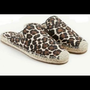 NEW IN BOX Ann Taylor Leopard Espadrilles, Size 8